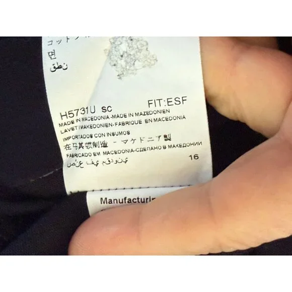 Suitsupply Mens Navy Egyptian Cotton Dress Shirt Navy Blue Size 15.5 Extra Slim - Picture 9 of 10